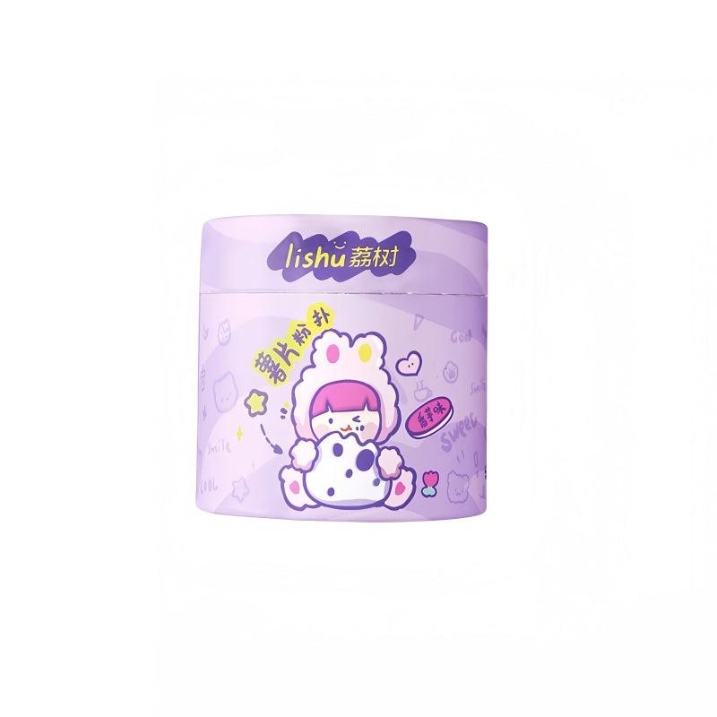 LISHU Chips 桶装 Rubycell 化妆粉扑 紫罗兰色