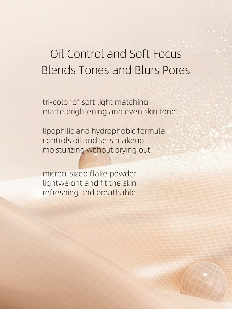 MEIKING - Wild Rose Tricolor Blurring Setting Powder 7g