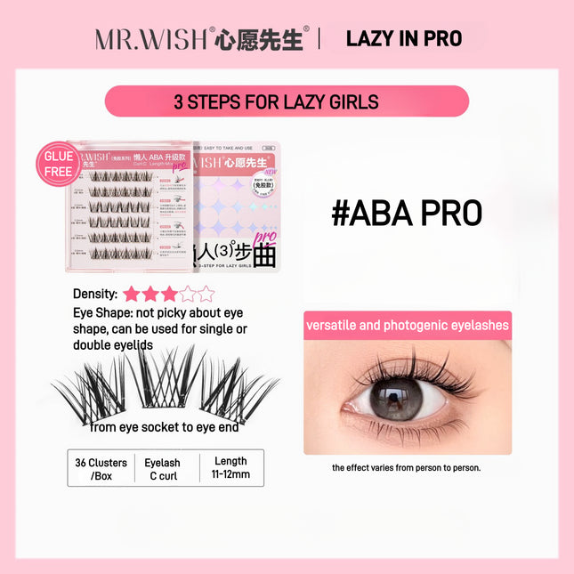 Mr.Wish - 3 Steps for Lazy Girls Glue Free False Eyelashes