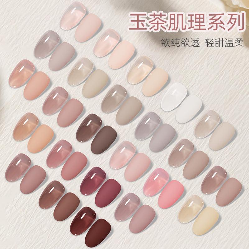 Nail Color Glue Jade Tea Texture YSN017 - Chic Decent
