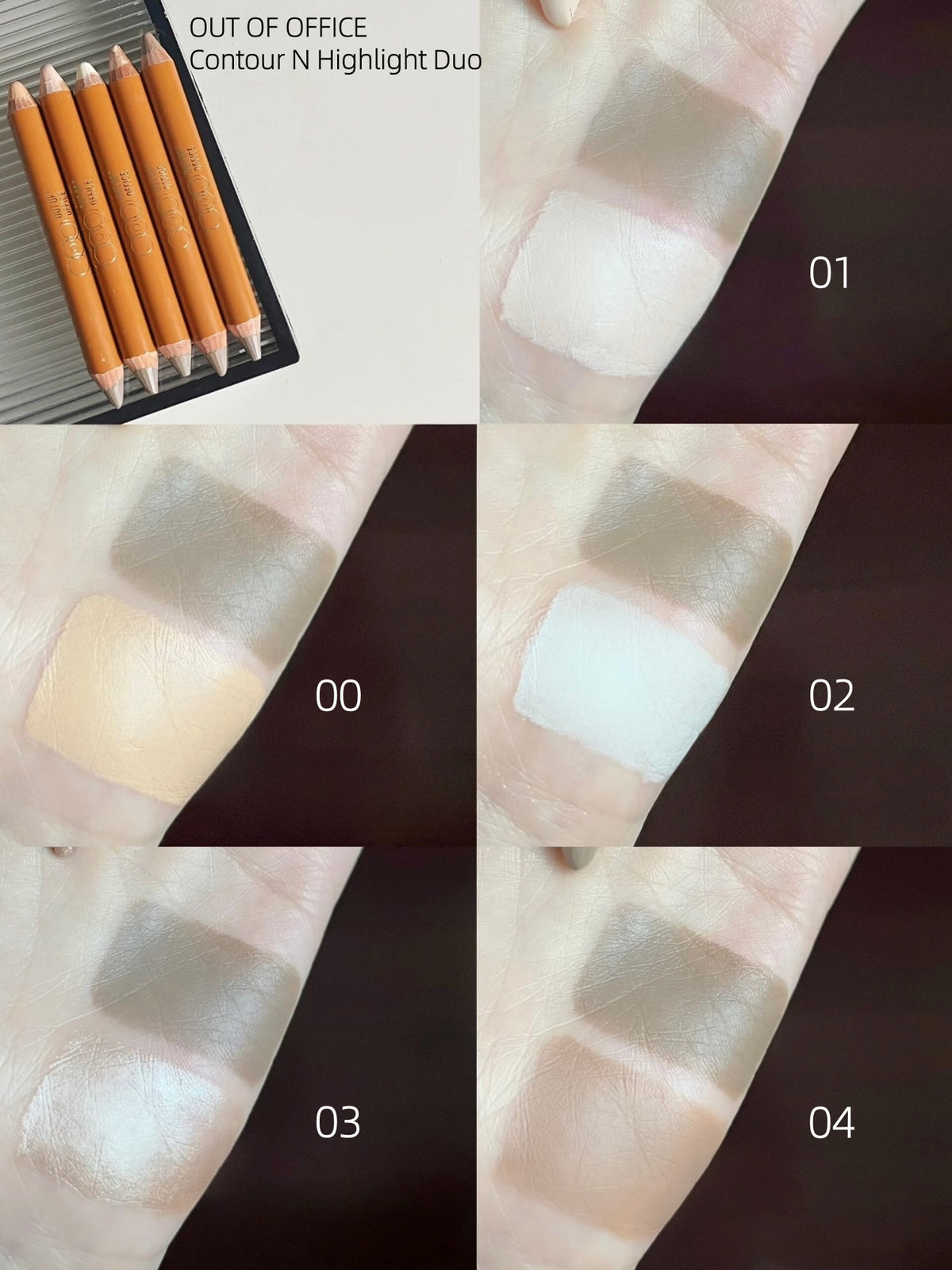 OUTOFOFFICE Contour N Highlight Duo Pencil