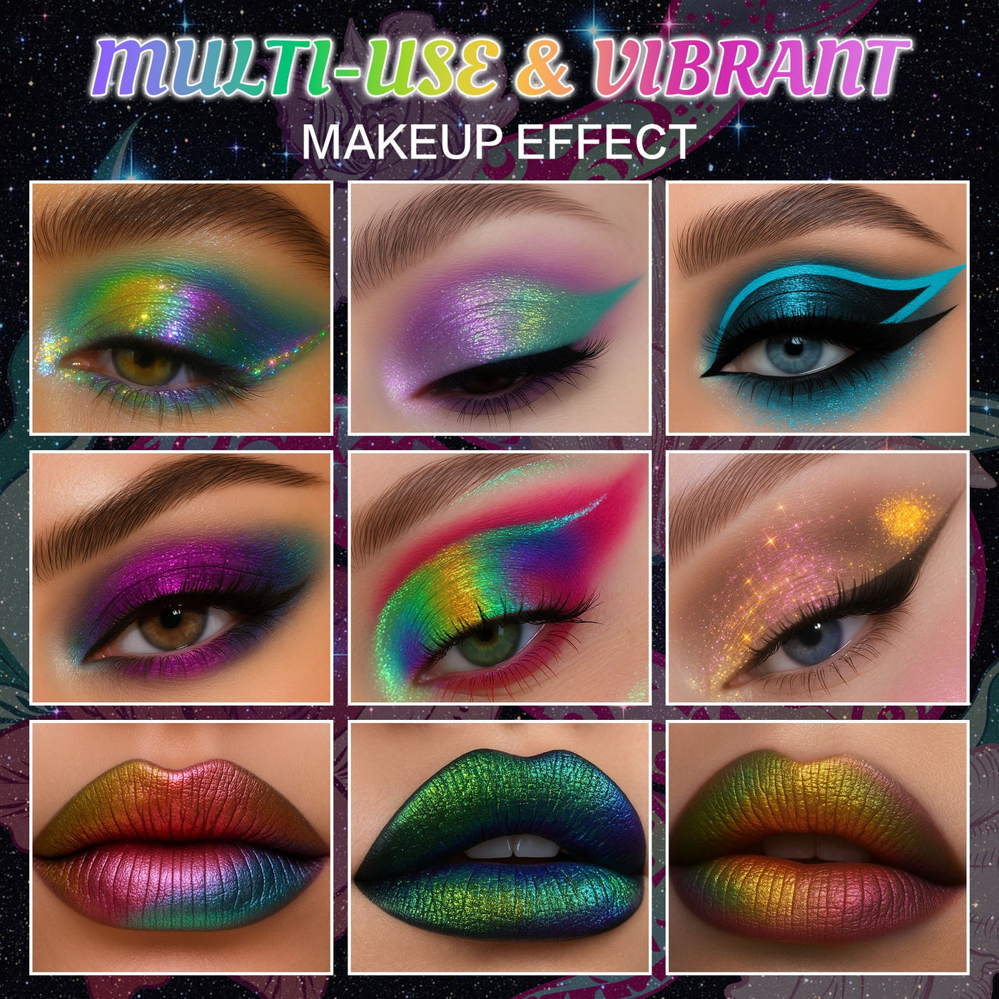 UCANBE - 10 Colors Chameleon Eyeshadow Palette Solar Python 7g