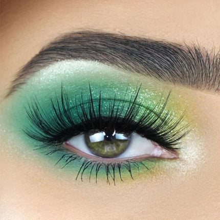 UCANBE - 15 Colors Eyeshadow Palette Green Forest 10.8g