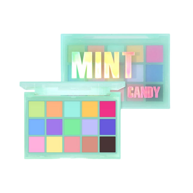 UCANBE - 15 Colors Eyeshadow Palette Mint Candy 10.8g