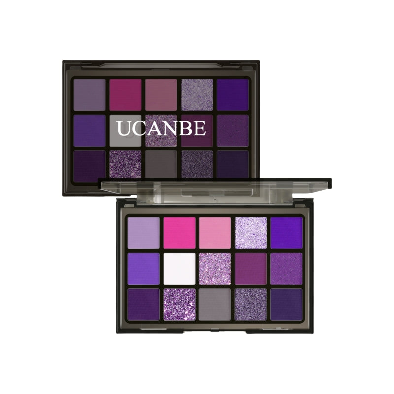 UCANBE 15色眼影盘 紫色女巫 10.8g
