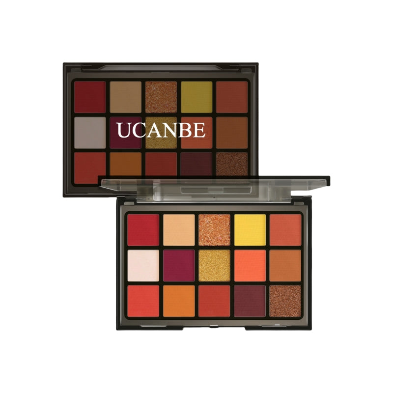 UCANBE 15色眼影盘 日落橙 10.8g