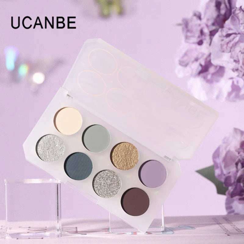 UCANBE 8色眼影盘 蓝晶石色 5.6克