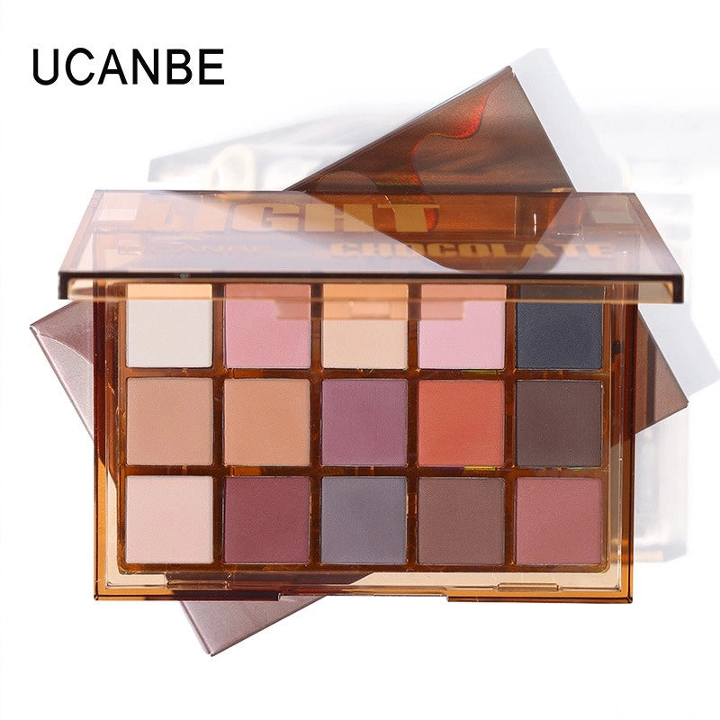 UCANBE 15色眼影盘 水果宾治 浅巧克力 10.8克