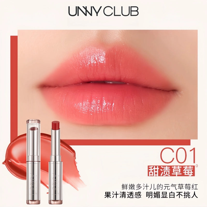 UNNY CLUB 悠宜润唇膏口红打底护唇保湿滋润唇膜有色唇膏淡化唇纹UNC037