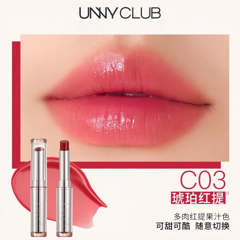 UNNY CLUB 悠宜润唇膏口红打底护唇保湿滋润唇膜有色唇膏淡化唇纹UNC037