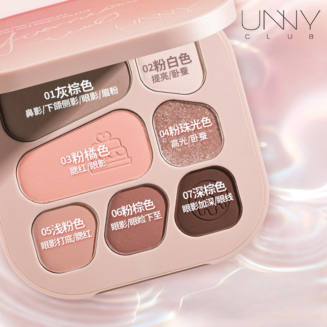 UNNYCLUB - Pink Chocolate Sculpting Face Makeup Palette 9.5g