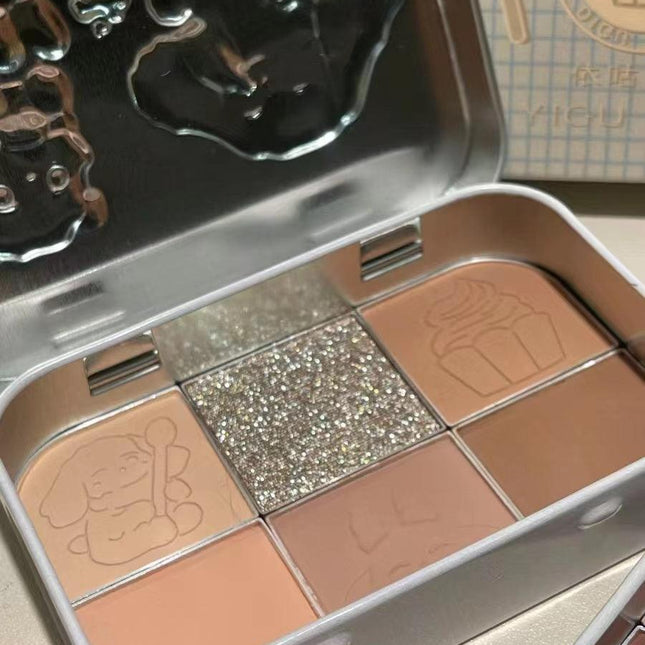 YIGUDIGU - Candy Box Tea Party 6 Colors Eye Palette 18g