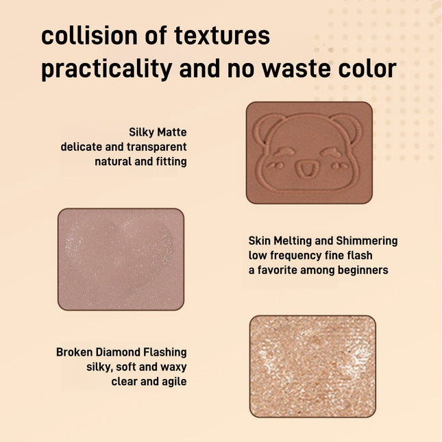 YIGUDIGU - Candy Box Postcard 6 Colors Eyeshadow Palette 6.5g