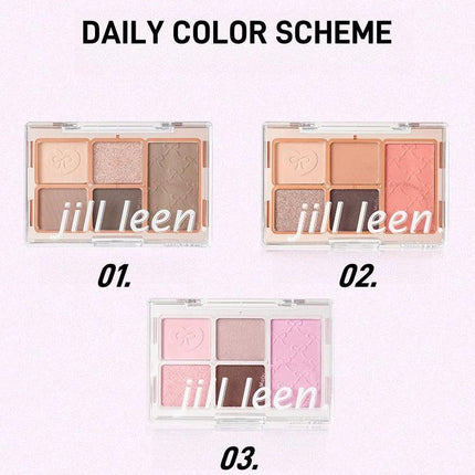 JillLeen - Five Color Eyeshadow Palette 9g