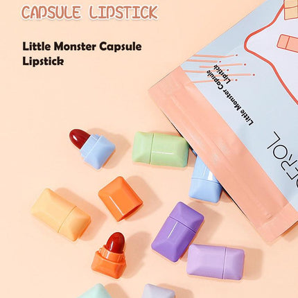 【FREE GIFT】DEROL Little Monster Capsule Lipstick 8 Shades In DR040 - Chic Decent