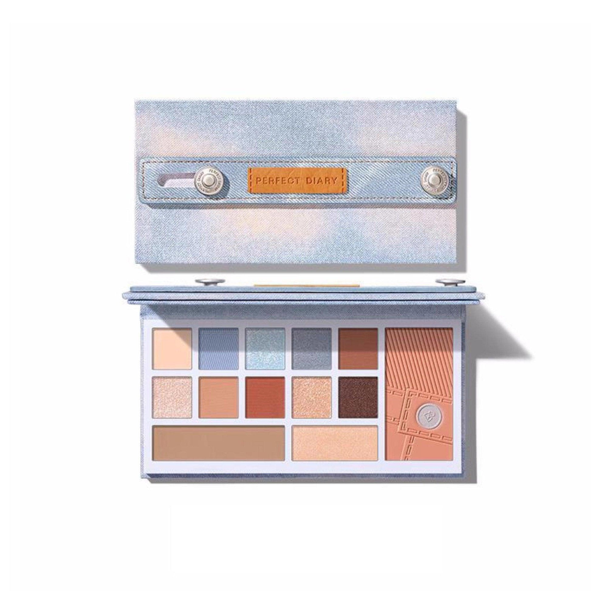 Perfect Diary Denim Eyes and Cheeks Palette PD040 - Chic Decent